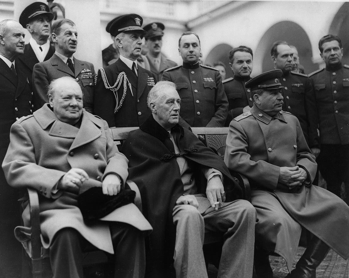 Jaltakonferensen 1945. Foto: Wikimedia Commons.